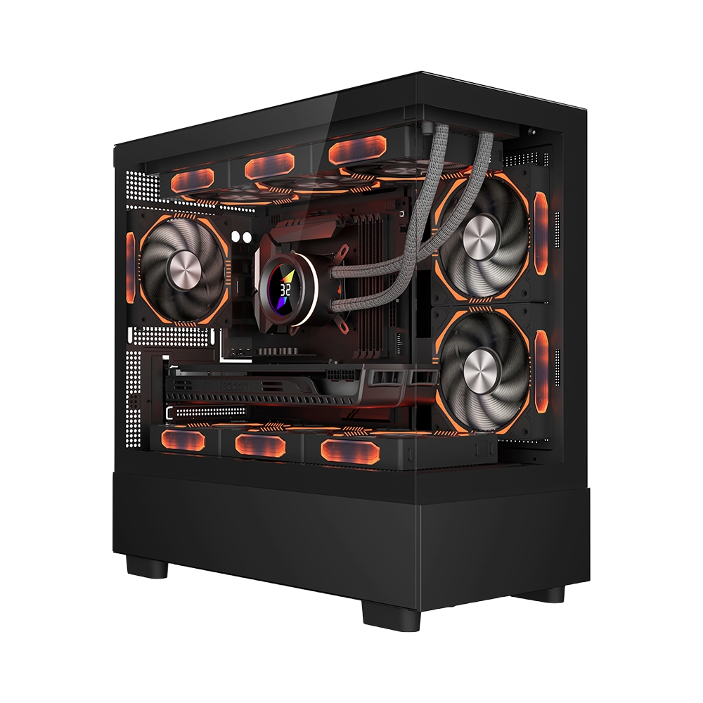 Sistem Desktop PC Gaming BXG-i5F5050 Black Edition | Intel® Core™ i5-14400F | RTX 5050 8GB | 32GB DDR4 | 1TB NVMe | Windows 11 PRO
